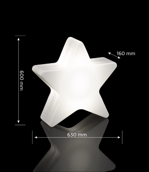 Gwiazda podświetlana LED do ogrodu 60 cm